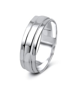 Silver Rings Three Layers DDR-20 